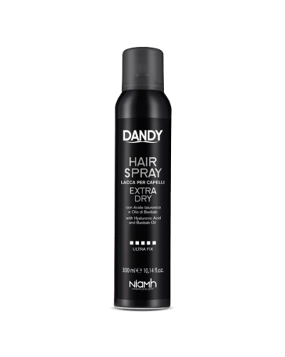 Dandy Hair Spray Extra Dry - Lacca per capelli con Acido Ialuronico e Olio di Baobab